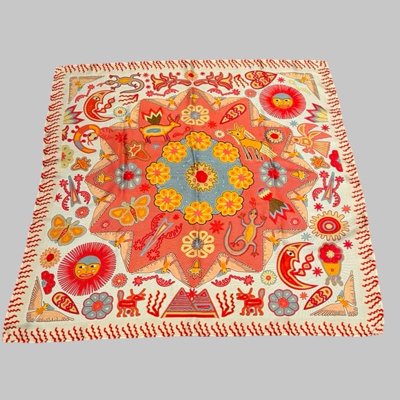 PINEDA COVALIN Mexico Scarf Large Square 43”x 43” - Picture 4 of 14